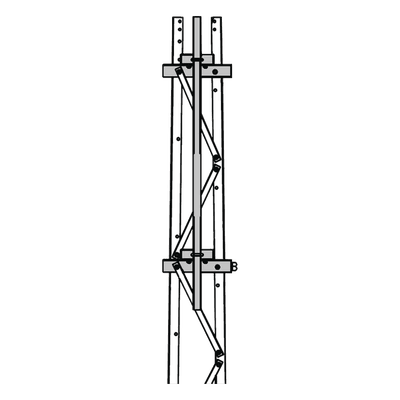 Mástil 2-3/8" x 1.8 m para Montaje en Cara de Torre Super Titan Secciones 3 a 7.