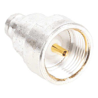 Adaptador UNIDAPT Hembra a Conector SMB Plug (Pin Hembra), Plata/ Oro/ Teflón.