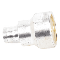 Adaptador UNIDAPT Hembra a Conector SMB Plug (Pin Hembra), Plata/ Oro/ Teflón.