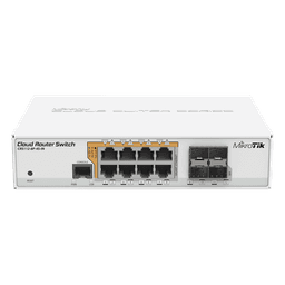 Switch PoE Administrable L3 / 8 Puertos Gigabit RJ45 / PoE 802.3af/at y Pasivo / 4 Puertos SFP 1 Gbps / 160 W / 12 Puertos Independientes