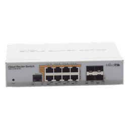 Switch PoE Administrable L3 / 8 Puertos Gigabit RJ45 / PoE 802.3af/at y Pasivo / 4 Puertos SFP 1 Gbps / 160 W / 12 Puertos Independientes