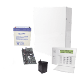 Panel de Alarma Híbrido / 8 Zonas Cableadas Expansible a 48 / Teclado con 4 Zonas Integradas / Monitoreo IP y 4G / 3 Particiones