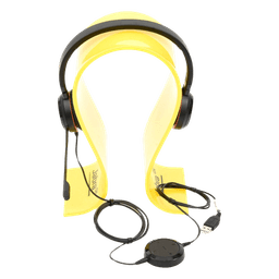 Auricular Profesional UC / Conectividad Dual USB y 3.5 mm / Micrófono con Cancelación de Ruido / Controlador en Cable con LED / Plug and Play