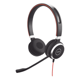 Diadema / Auricular Jabra Evolve 40 Duo / USB y 3.5mm / Cancelación de Ruido Pasiva / Indicador de Ocupado (6399-823-109)