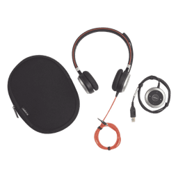 Diadema / Auricular Jabra Evolve 40 Duo / USB y 3.5mm / Cancelación de Ruido Pasiva / Indicador de Ocupado (6399-823-109)