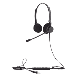 Auriculares USB / Diadema Binaural / Cancelación de Ruido / PeakStop 118 dB / Brazo FreeSpin 360° / Cable Reforzado