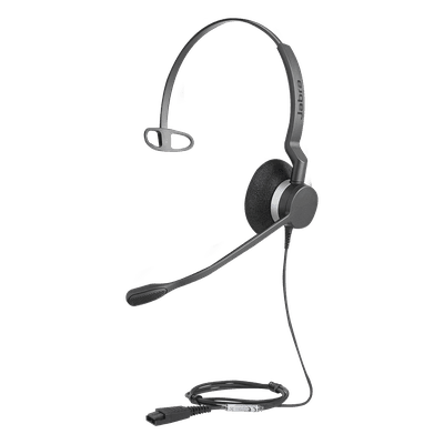 Diadema / Auricular Jabra Biz 2300 Mono / QD / Ultra Resistente / Brazo 360° / Contact Center (2303-820-105)