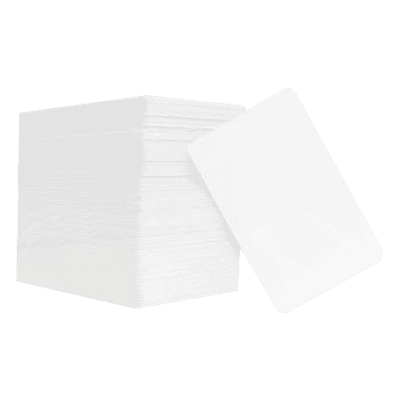 Paquete de 100 tarjetas PVC