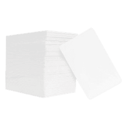 Paquete de 100 tarjetas PVC