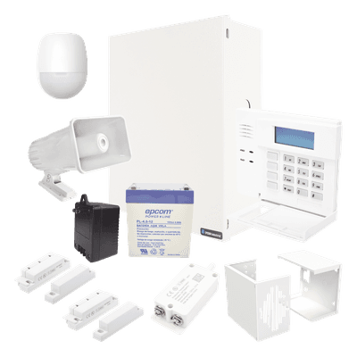 Kit de panel de alarma VISTA-48LA / 8 zonas cableadas expandibles a 48 / teclado de palabras fijas / 3 particiones / Total Connect 2.0