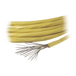 Carrete de Cable / 305 m (1000 pies) / Amarillo / 6x22 AWG blindado, 4x18 AWG, 6x22 AWG / Control de Acceso