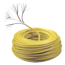 Carrete de Cable / 305 m (1000 pies) / Amarillo / 6x22 AWG blindado, 4x18 AWG, 6x22 AWG / Control de Acceso