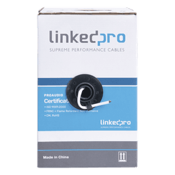 Cable para Audio Profesional de 2 Conductores Calibre 18 para Aplicaciones de Audio y Automatización Bobina de 152 Metros (500 Pies)
