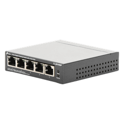 Switch de Escritorio / 5 Puertos Gigabit / 4 Puertos PoE 802.3af/at 65W / PoE Extendido 250m (820 pies) / Sin Ventilador