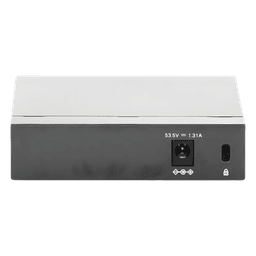 Switch de Escritorio / 5 Puertos Gigabit / 4 Puertos PoE 802.3af/at 65W / PoE Extendido 250m (820 pies) / Sin Ventilador