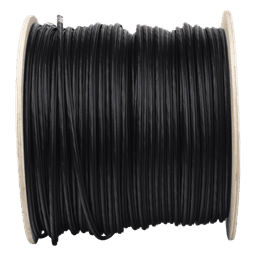 Cable FTP Cat6+ / 23 AWG / 305 m (1000 pies) / Con mensajero de acero / Exterior UV / PoE
