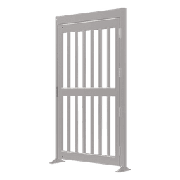Puerta Peatonal de Alta Seguridad / Cuerpo Completo / Acero Inoxidable #304 Satinado / Cerradura Eléctrica Fail-Safe/Fail-Secure / 1.57 m x 2.13 m (5.15 ft x 6.99 ft)