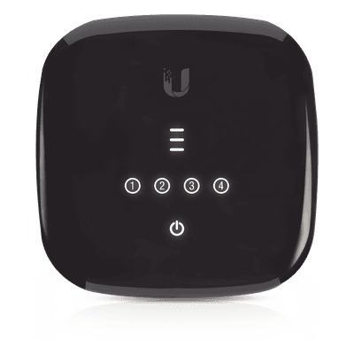 UFiber WiFi 802.11n GPON ONU, Unidad de red óptica con 1 puerto WAN GPON (SC/APC) + 4 puertos LAN Gigabit Ethernet