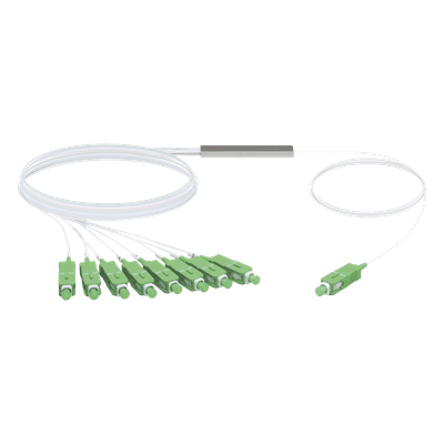 UFiber Splitter (Divisor Óptico) PLC 1 x 8, con conectores SC/APC