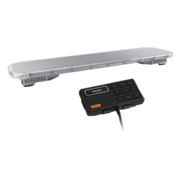 Barra de luces LED de 46" Rojo/Azul , De 132 LEDs, Sirena, Bocina y Controlador Incluido, Ideal para Equipar Unidades de Seguridad Publica