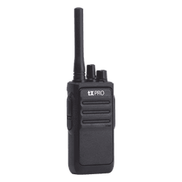 Radio Portátil Analógico UHF / 400-470 MHz / 2W / 16 Canales / VOX Manos Libres / Batería 6-8 hrs / 161 g (5.68 oz)