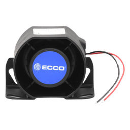 Alarma de reversa vehicular / 12-36 Vcc / 112 dBA / Acero / 5.7" (14.5 cm) ancho / 3.1" (7.9 cm) profundidad