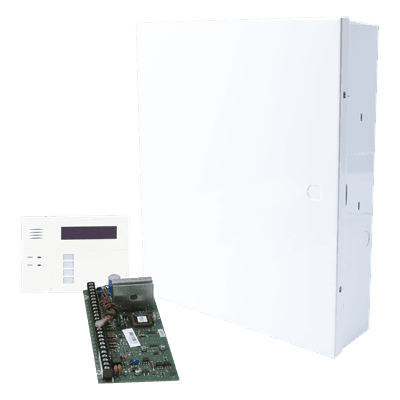 Panel de intrusión VISTA-20P / teclado + receptor RF 6162RF / 48 zonas (8 cableadas + 40 radio 5800) / 2 particiones / 48 códigos