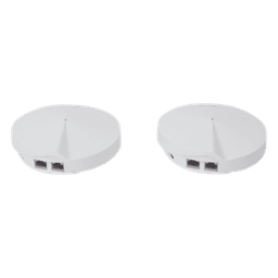 Kit 2 Routers Inalámbricos MESH Interior para Hogar / Doble Banda Wi-Fi 5 AC1300 Mbps / 2 Puerto Gigabit WAN/LAN / 4 Antenas Internas / Administración Mediante la App Deco (iOS, Android) / Protección HomeCare