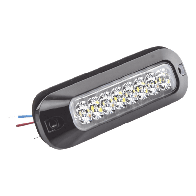 Luz Auxiliar / 8 LEDs Ultra Brillantes / 21 Patrones Destello / 12-24 VCC / SAE J595 Clase I