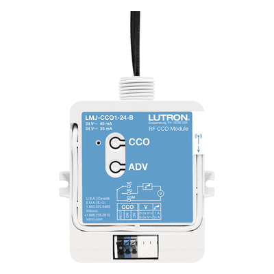 Módulo CCO de RF / Salida de Contacto Seco NO/NC / 24 V / Tipo Mantenido o Momentáneo / Alcance 9 m (29.5 ft) / Montaje Superficie o Caja de Conexiones
