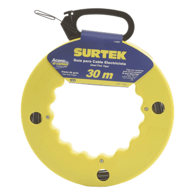 Guía Jala Cable / Acero SAE 1045 / Longitud 30 m (98.4 ft) / 5 Alambres Calibre 12 AWG / Ojo Agrandado / Ventanas de Verificación