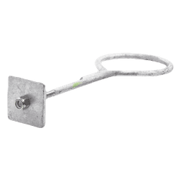 Ancla con Aro / Varilla 1/2" / 40 cm (15.7 in) / Galvanizado por Inmersión / Pared o Losa