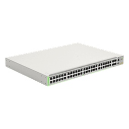Switch Administrable Capa 3 / 48 Puertos 10/100/1000Mbps / 4 SFP Gigabit / 104 Gbps Switching Fabric / 77.4 Mpps