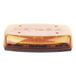 Mini Barra de Luces LED / Ámbar / 4 Módulos 6 LED / 35 Patrones / IP65 / 12-24 VCC / Montaje Permanente
