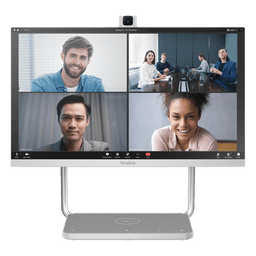 Sistema de Videoconferencia Todo en Uno DeskVision A24 de Yealink con cámara 4K y pantalla táctil de 24”