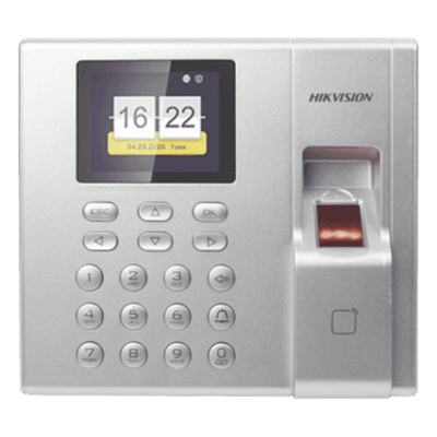 Terminal de Control de Acceso y Asistencia / Huella y Tarjetas EM / 1,000 Usuarios / Hik-Connect P2P / Pantalla LCD 2.4" / iVMS-4200