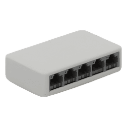 Switch de Escritorio / 5 Puertos 10/100 Mbps / Capacidad de Conmutación 1 Gbps / Sin Ventilador / Plug and Play