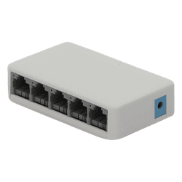 Switch de Escritorio / 5 Puertos 10/100 Mbps / Capacidad de Conmutación 1 Gbps / Sin Ventilador / Plug and Play