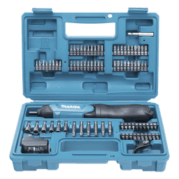 Atornillador Reversible (Broquero 1/4) de 220 RPM con Cargador USB (Incluye 81 Puntas).