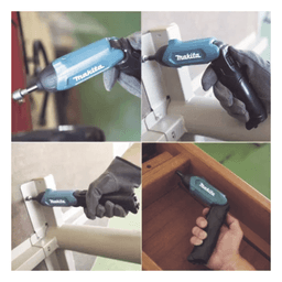 Atornillador Reversible (Broquero 1/4) de 220 RPM con Cargador USB (Incluye 81 Puntas).