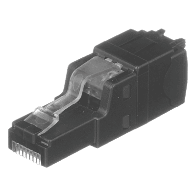 Plug RJ45 UTP / Cat6A / Terminación en Campo / 22-26 AWG / Recto y Angulado / 0.5-0.7 ft Equivalente