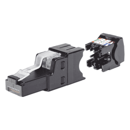 Plug RJ45 UTP / Cat6A / Terminación en Campo / 22-26 AWG / Recto y Angulado / 0.5-0.7 ft Equivalente