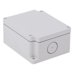 Caja de Interconexión / 6 Terminales / IP65 / 110 VCA / 12-24 VCC / 91 x 75 x 43 mm (3.58 x 2.95 x 1.69 in)