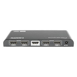 Divisor (Splitter) HDMI 4K de 1 Entrada a 4 Salidas (Simultaneas) / Soporta 4K×2K  / Ajuste de resoluciones EDID / HDR / HDMI 2.0 /  HDCP 2.2  / Permite mezclar pantallas en 4K y 1080P