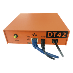 Receptora de alarmas IP Universal con 1 entrada de linea telefónica, para su central de monitoreo, recepción TCP/IP o GPRS, serie  M2M, paneles de alarma Hikvision, entre otros.