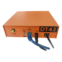 Receptora de alarmas IP Universal con 1 entrada de linea telefónica, para su central de monitoreo, recepción TCP/IP o GPRS, serie  M2M, paneles de alarma Hikvision, entre otros.
