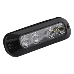 Luz perimetral / 4 LEDs ultra brillantes bicolor / 12-24 VCC / 22 patrones de destello / 4.7' x 0.8' x 1.4'