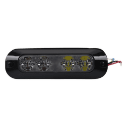 Luz perimetral / 4 LEDs ultra brillantes bicolor / 12-24 VCC / 22 patrones de destello / 4.7' x 0.8' x 1.4'