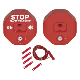 Alarma Multifunción Exit Stopper® Con Bocina Remota, Para Puertas Dobles, Solo Interiores