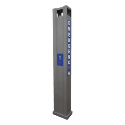 Torre de alerta / Acero / 2.5 m (8.2 ft) / Pintura electrostática gris / Compatible Fanvil I12-N-01P